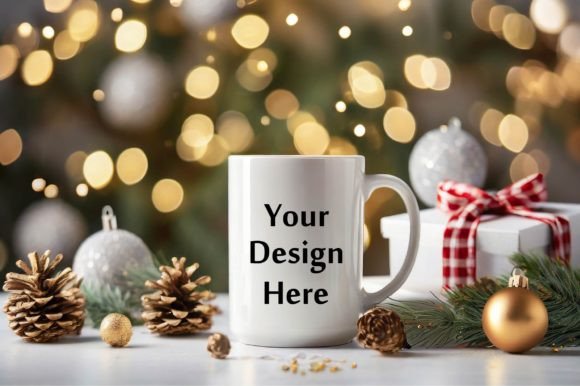 Download Christmas White Mug Mockup - Christmas white mug mockup Collection