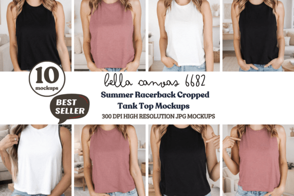 Download Bella Canvas 6682 Racerback Mockups - Bella canvas Collection