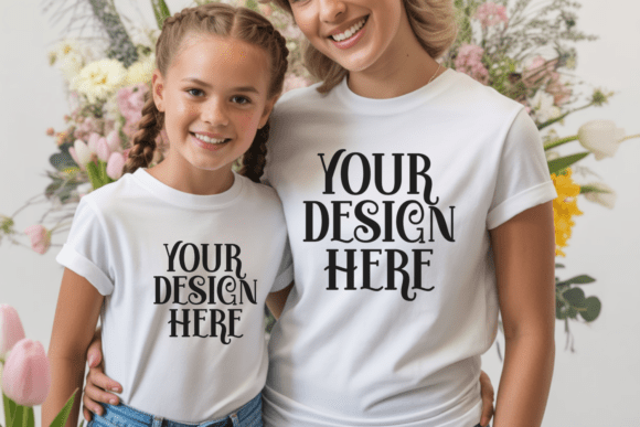 Download Bella Canvas 3001 Mommy and Me Mockup - Bella canvas Collection