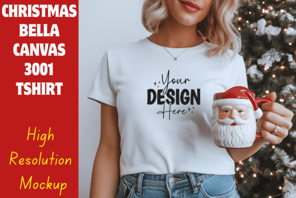 Download Christmas Bella Canvas 3001 Tshirt Mocku - Bella canvas Collection