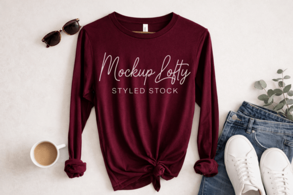 Download Bella Canvas 3501 Maroon Unisex Mockup - Bella canvas Collection
